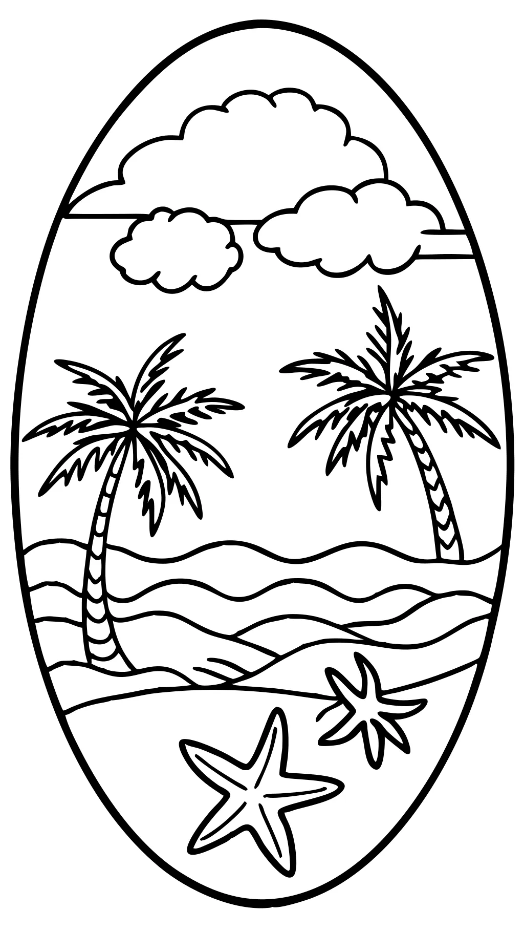 free coloring pages of beaches